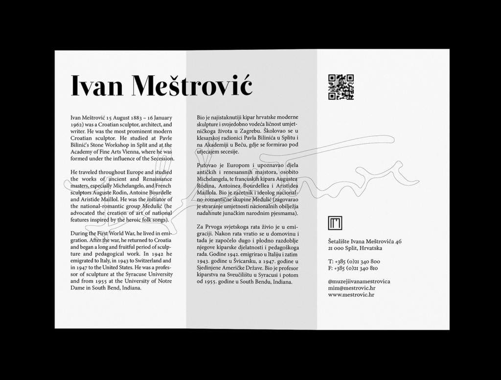 Ivan Meštrovic branding brochure