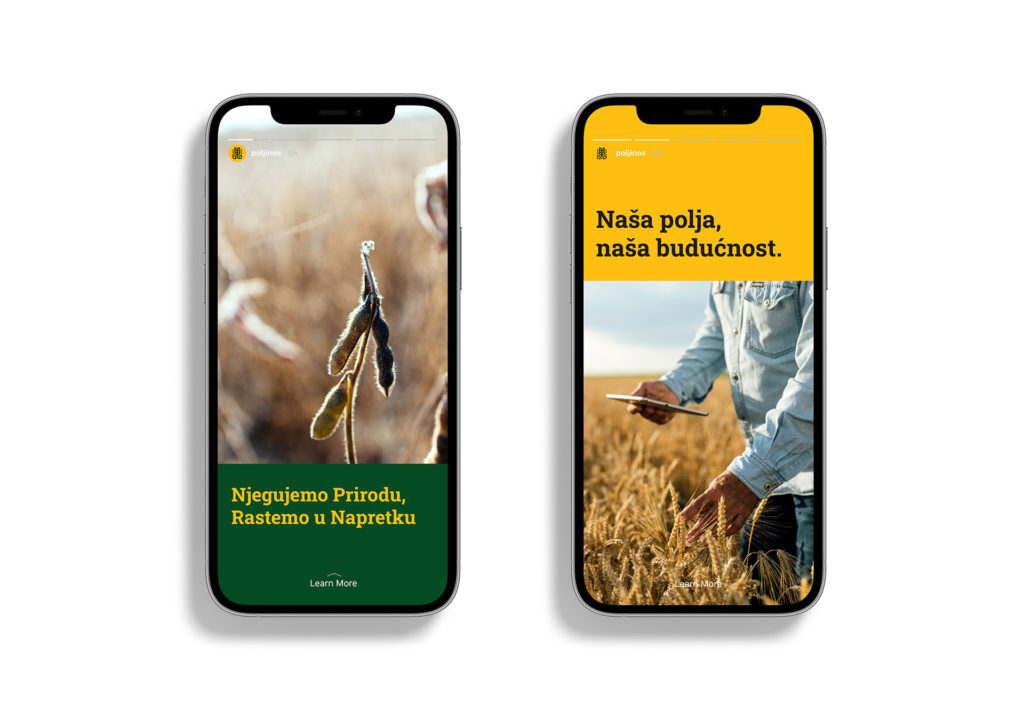 Agricultural Institute Osijek social media platform design
